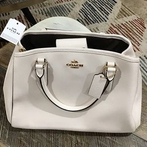 Coach White Satchel Bag